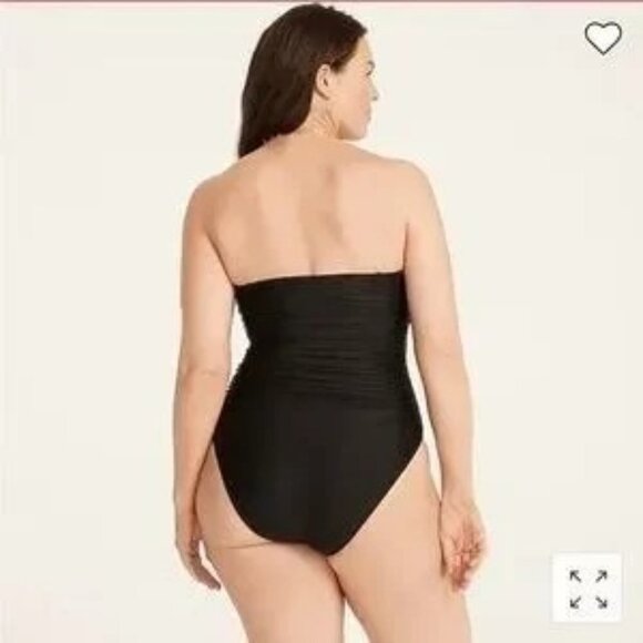 J.Crew Olive Green Ruched On Piece Swimsuit 14 - Picture 12 of 13